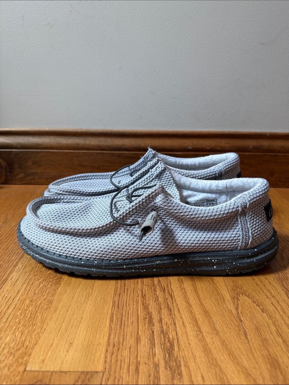 HEY DUDE Wally Shoes in Snowball Gray Men’s US 12 - Picture 4 of 8